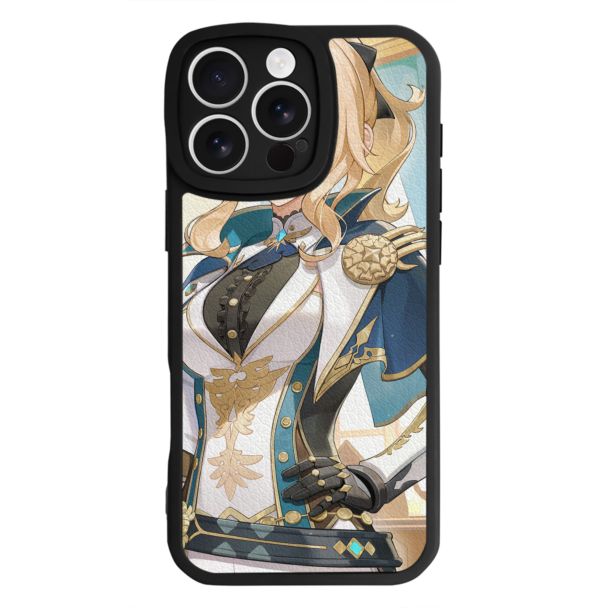 げんし神 genshin 【iPhone 16シリーズ対応】シリコンスマホケース（レザー調） 材質：シリコン